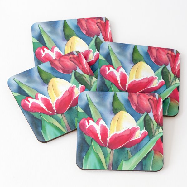 Item preview, African Tuliptree Blossom Hawai'i Original Watercolor Landscape Art designed and sold by viewgraphics.