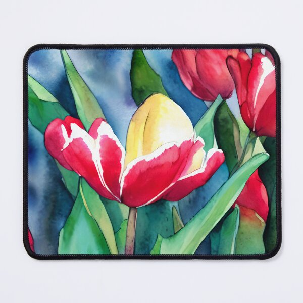 Item preview, African Tuliptree Blossom Hawai'i Original Watercolor Landscape Art designed and sold by viewgraphics.