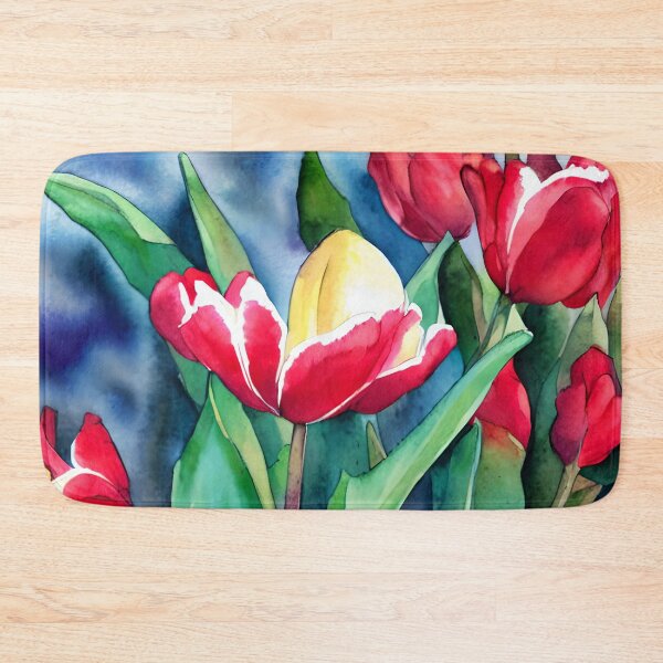 Item preview, African Tuliptree Blossom Hawai'i Original Watercolor Landscape Art designed and sold by viewgraphics.