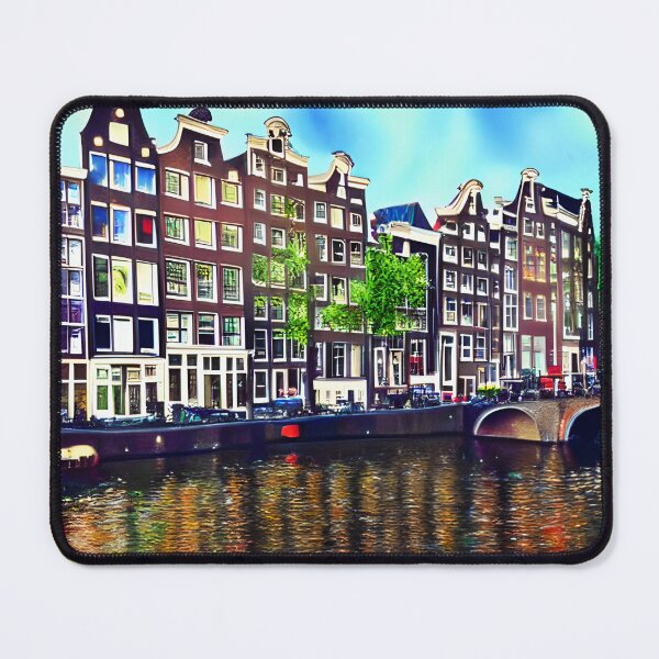 Item preview, Amsterdam Watercolor Art, City Landscape, Amsterdam Artwork designed and sold by viewgraphics.