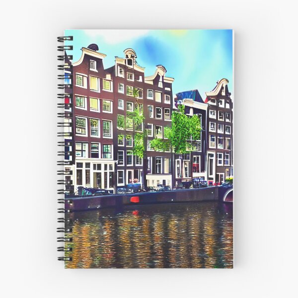 Item preview, Amsterdam Watercolor Art, City Landscape, Amsterdam Artwork designed and sold by viewgraphics.