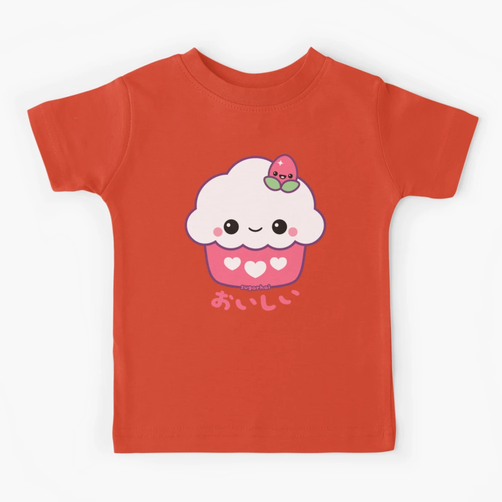 Cute Strawberry Cupcake Sticker for Sale by sugarhai