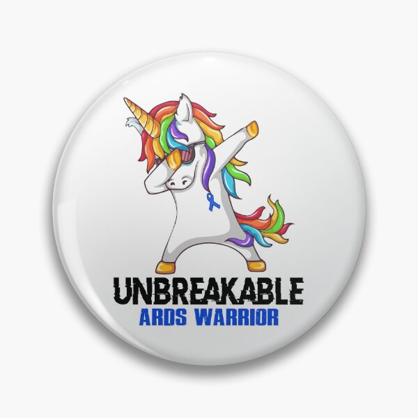 Item preview, ARDS Awareness - Unicorn ARDS Warrior Ribbon UNBREAKABLE designed and sold by Fernandezf.
