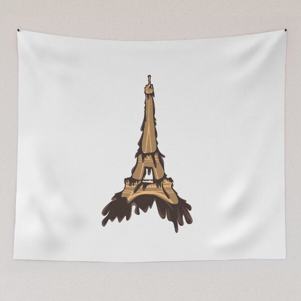Item preview, CHOCOLATE eiffel tower illustration designed and sold by AmsaOza.