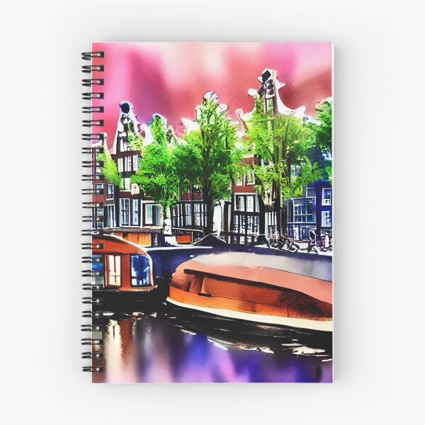 Item preview, Amsterdam Watercolor Art, City Landscape, Amsterdam Artwork designed and sold by viewgraphics.