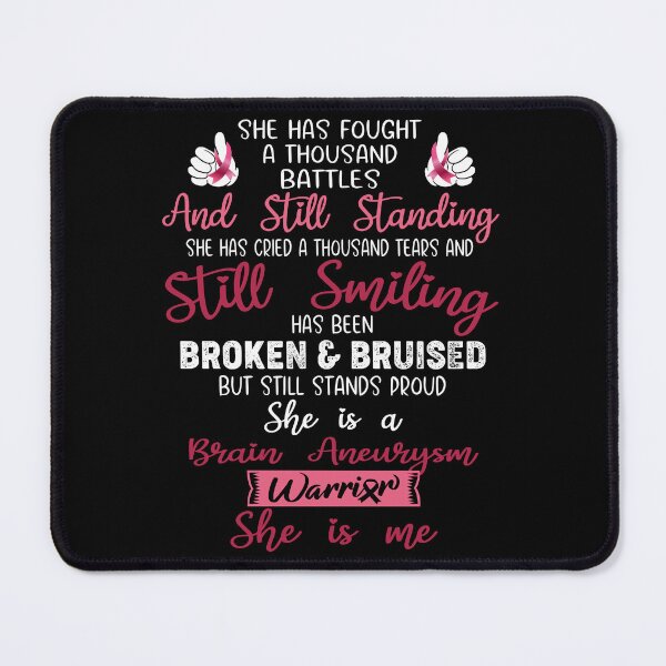 Item preview, Brain Aneurysm Warrior SHE IS ME - Support Brain Aneurysm Fighter Gifts designed and sold by Berriosly.