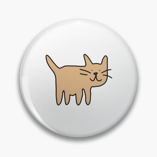 Item preview, Funny cat simple kitty sticker sand coloured designed and sold by Cerys Ball.