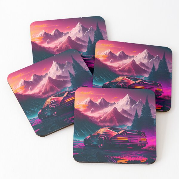 Item preview, A Muscle Car Driving Through the Mountains designed and sold by LukeAiWalker.