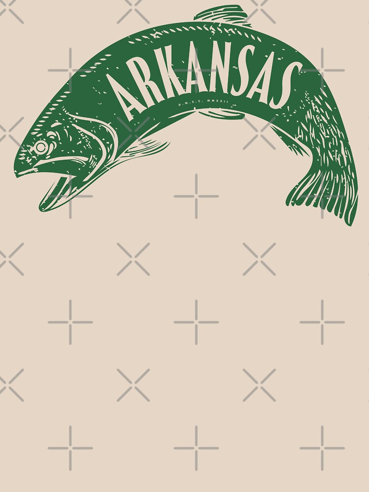 Arkansas Fish Wordmark (Green) Essential T-Shirt for Sale by  deadmansupplyco