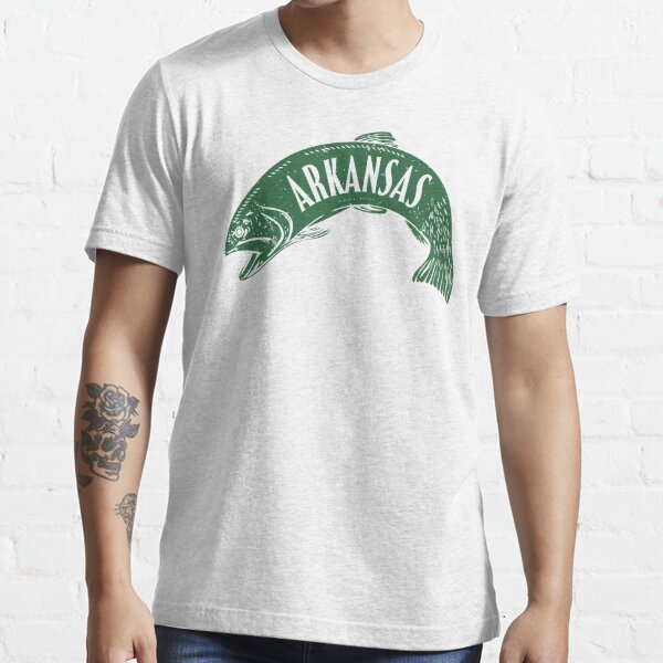 Arkansas Fish Wordmark (Green) Essential T-Shirt for Sale by  deadmansupplyco