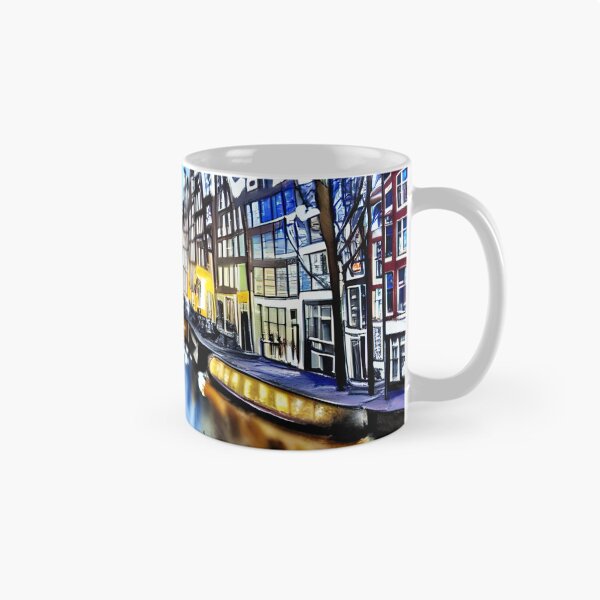 Item preview, Amsterdam Watercolor Art, City Landscape, Amsterdam Artwork designed and sold by viewgraphics.