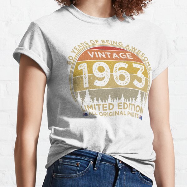 60th Birthday Vintage 1963 Limited Edition Patriotic Australia Classic T-Shirt