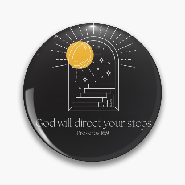 Item preview, Proverbs 16:9 Sticker God will Direct Your Steps designed and sold by lorinharris22.