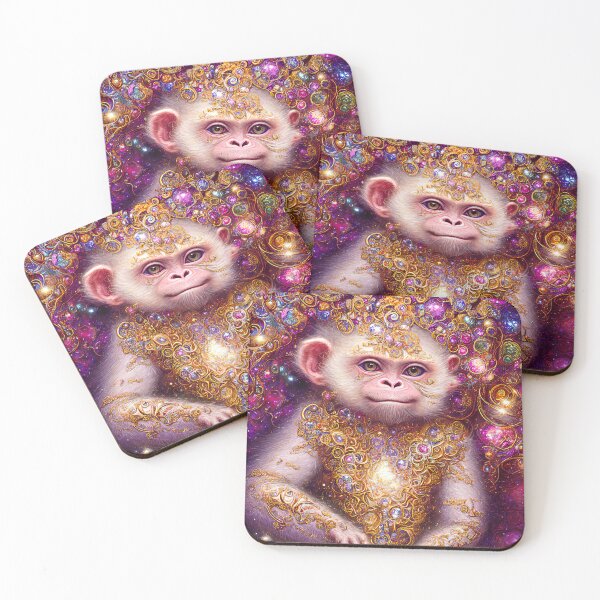 Item preview, Sparkly Albino Baby Monkey designed and sold by Elisabeth Lucas.