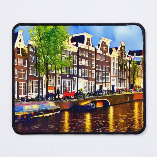 Item preview, Amsterdam Watercolor Art, City Landscape, Amsterdam Artwork designed and sold by viewgraphics.