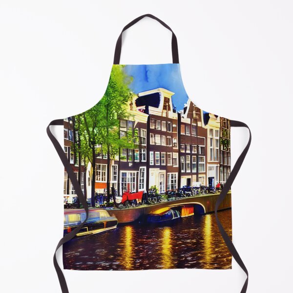 Item preview, Amsterdam Watercolor Art, City Landscape, Amsterdam Artwork designed and sold by viewgraphics.