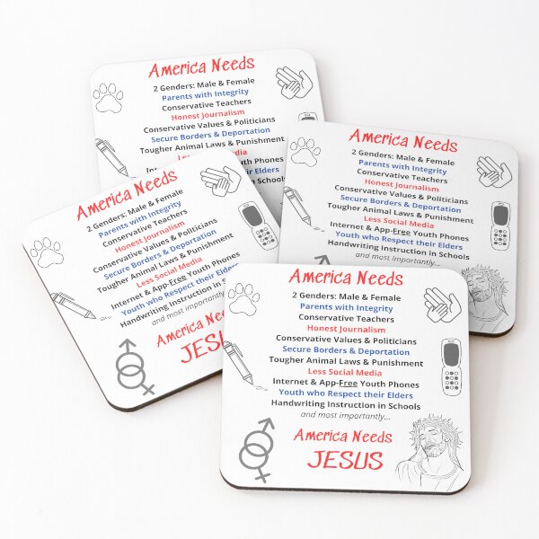 Item preview, America Needs All of This & Jesus designed and sold by PoliticalArtist.