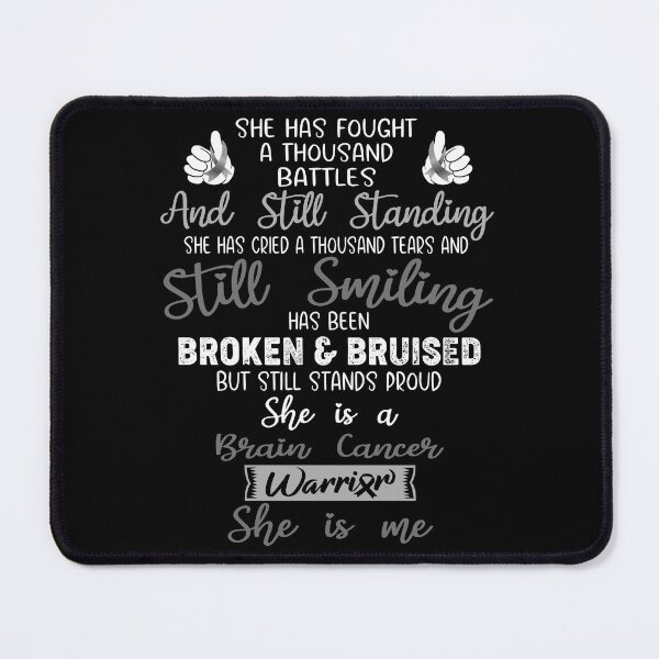 Item preview, Brain Cancer Warrior SHE IS ME - Support Brain Cancer Fighter Gifts designed and sold by Berriosly.