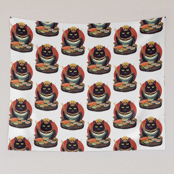 Item preview, The Feline Sushi Master designed and sold by Voyshop.