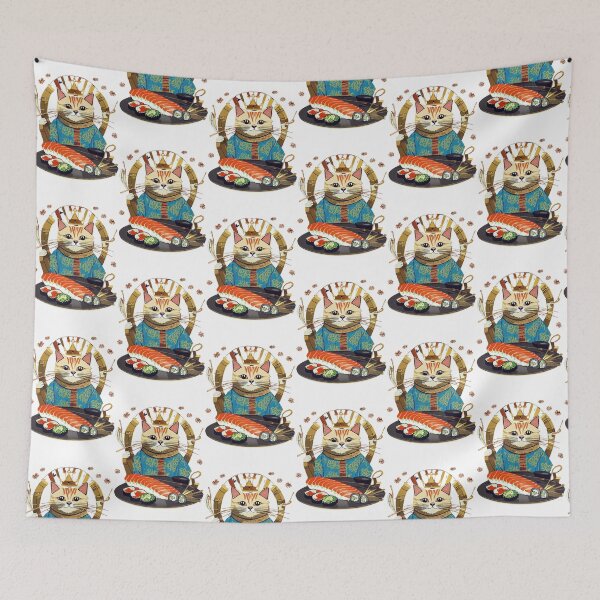 Item preview, The Sushi Cat King designed and sold by Voyshop.
