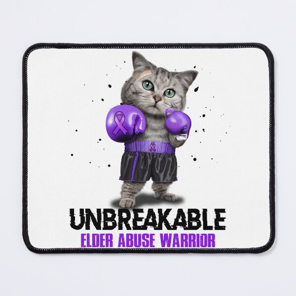 Item preview, Elder Abuse Warrior - UNBREAKABLE - Elder Abuse Ribbon designed and sold by EdithShop59.