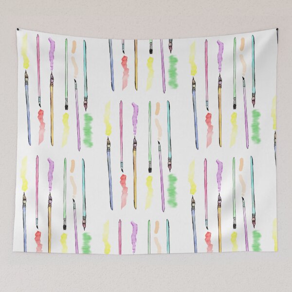 Item preview, Vertical Paintbrushes Artist watercolor  designed and sold by Sunny Creations.