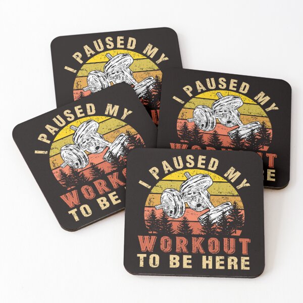 Item preview, I Paused My Workout To Be Here Funny Saying Fitness Gym designed and sold by Buyeseoshop.