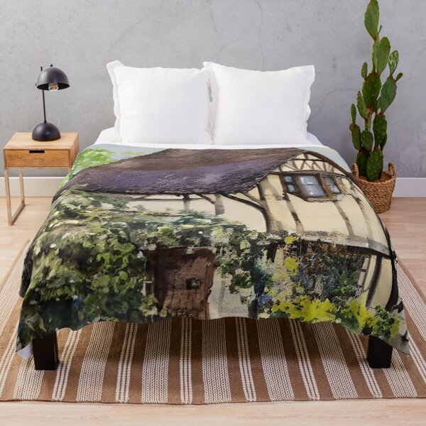 Item preview, Anne Hathaway's Cottage Stratford-upon-Avon Watercolor Art designed and sold by viewgraphics.