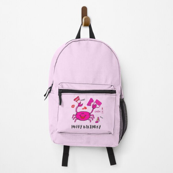 Item preview, HAPPY BIRTHDAY PINK PARTY HAT PINK SHOES LIPSTICK HANDBAG LIPS HEARTS designed and sold by EllieMonroe.