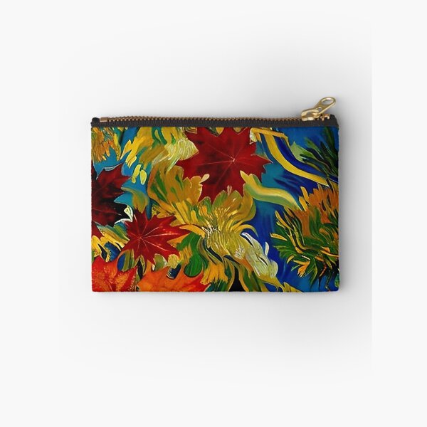 Item preview, Fall Leaves Floating Ripples on the Water Van Gogh Style Painting designed and sold by sunflowerlight.