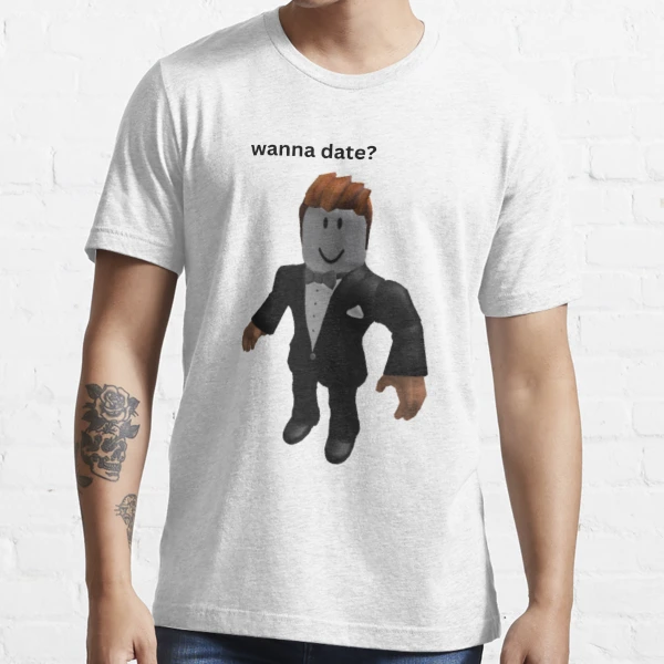 Roblox Wanna Date Man in Tux  Canvas Print for Sale by Stickerzbykate