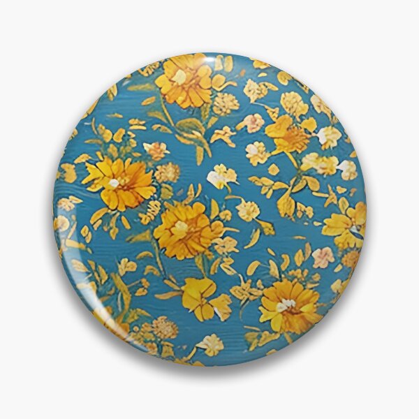 Item preview, Van Gogh Style Orange and Yellow Painted Flower Pattern designed and sold by sunflowerlight.