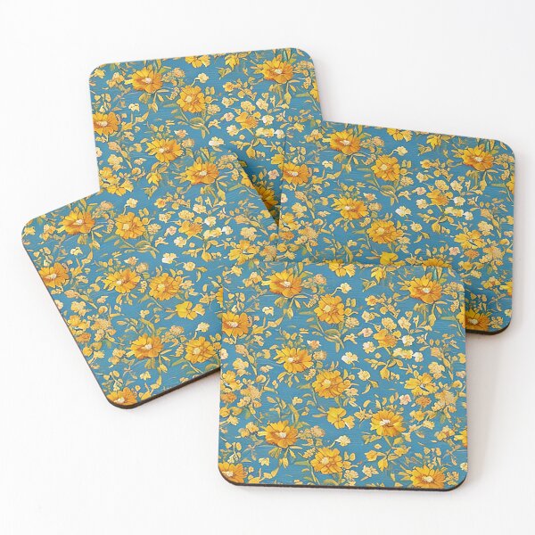 Item preview, Van Gogh Style Orange and Yellow Painted Flower Pattern designed and sold by sunflowerlight.