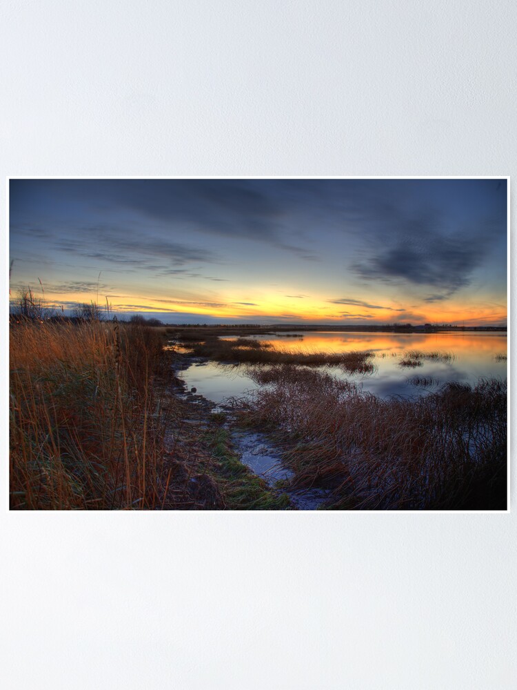 Alternate view of Evening on the Water Poster