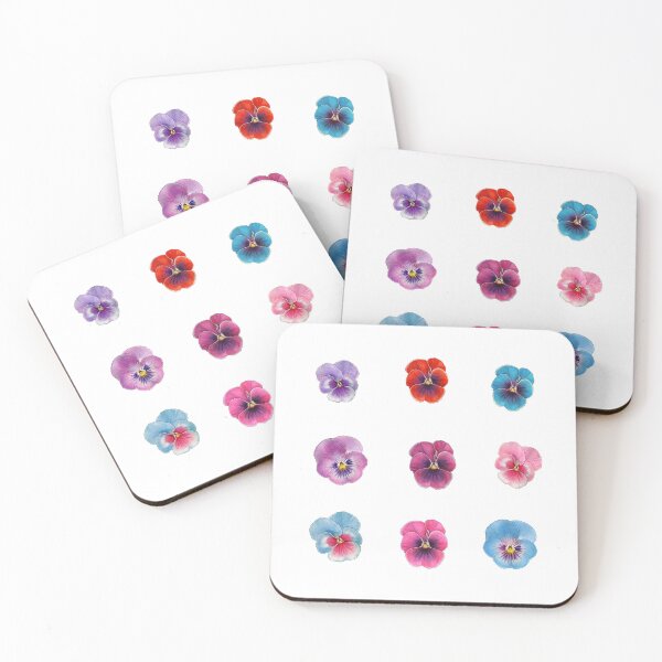 Item preview, Watercolor Mixed Pansy Flowers  designed and sold by silviaol.