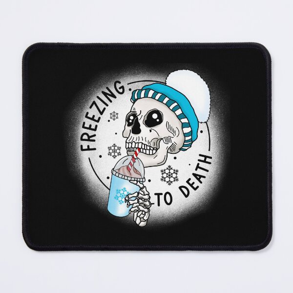 Item preview, Freezing To Death Winter Skeleton With Hat (Black) designed and sold by Gsallicat.