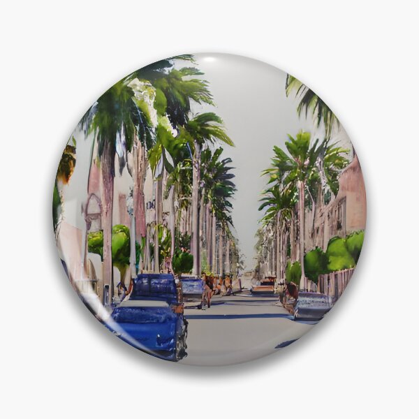 Item preview, Beverly Hills Art, California Watercolor, Rodeo Drive Artwork designed and sold by viewgraphics.