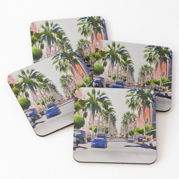 Item preview, Beverly Hills Art, California Watercolor, Rodeo Drive Artwork designed and sold by viewgraphics.