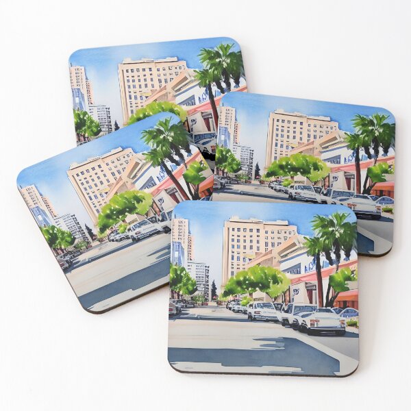 Item preview, Beverly Hills Art, California Watercolor, Rodeo Drive Artwork designed and sold by viewgraphics.