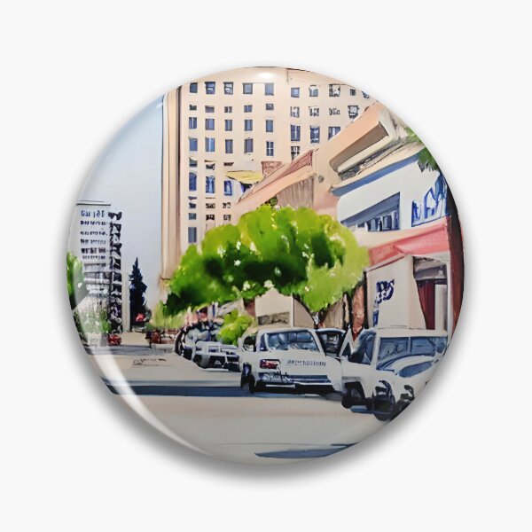 Item preview, Beverly Hills Art, California Watercolor, Rodeo Drive Artwork designed and sold by viewgraphics.