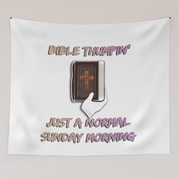 Item preview, Fun Bible Clipart Design - Bible Thumpin': Just a Normal Sunday Morning designed and sold by Art4Christ.