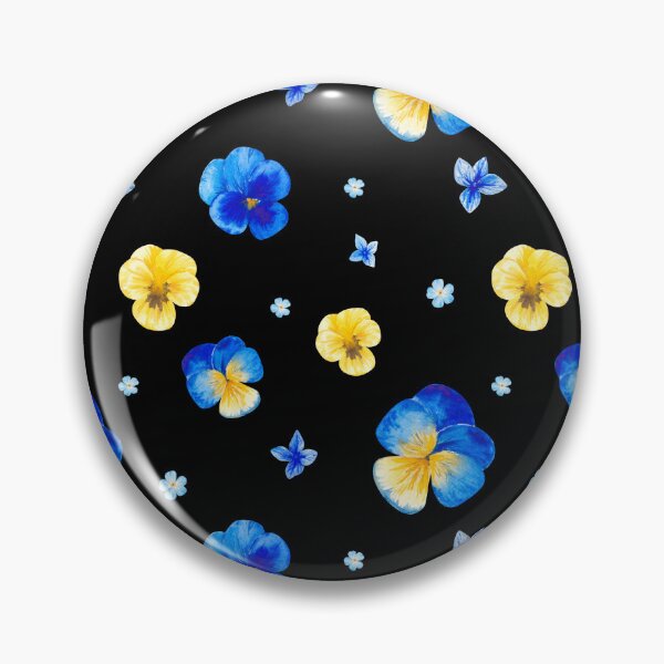 Item preview, Watercolor Blue and Yellow Pansy Flowers  designed and sold by silviaol.