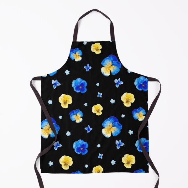 Item preview, Watercolor Blue and Yellow Pansy Flowers designed and sold by silviaol.
