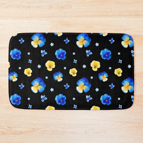 Item preview, Watercolor Blue and Yellow Pansy Flowers  designed and sold by silviaol.