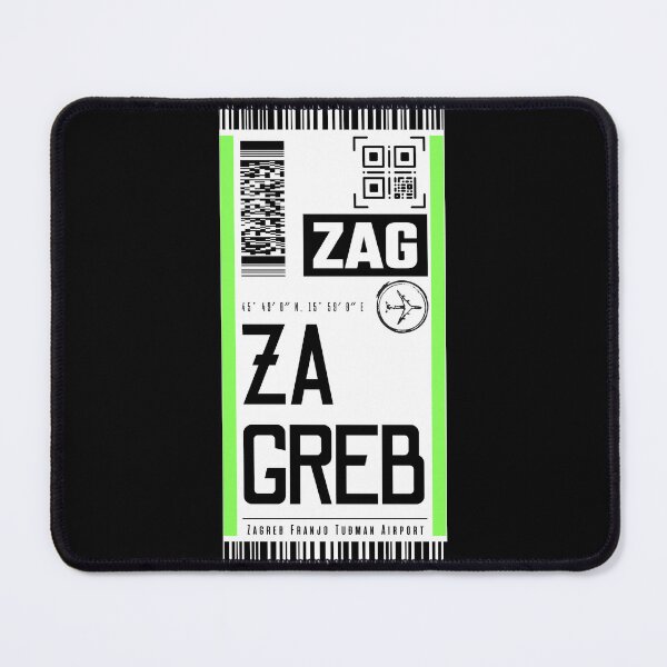 Item preview, ZAGREB ZAG croatia classic luggage tag travel sticker designed and sold by LeddsoDello.