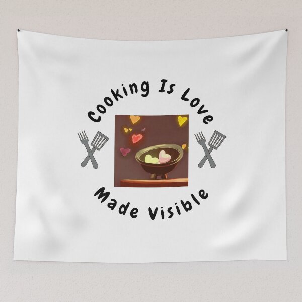 Item preview, Cooking Is Love Made Visible - Funny And Cute Quotes designed and sold by Designspot2020.