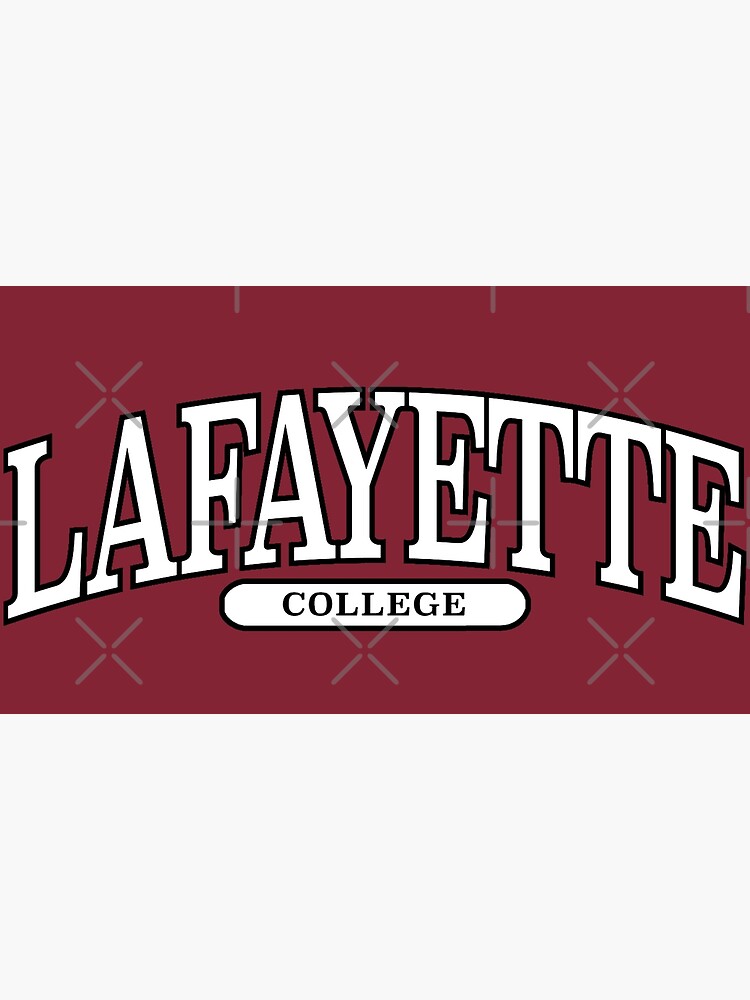 "lafayette college serif font curved " Poster for Sale by