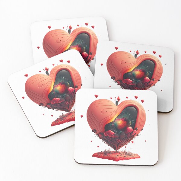 Item preview, Love Saint Valentin Red Heart Illustration  designed and sold by DianaaBoutique.