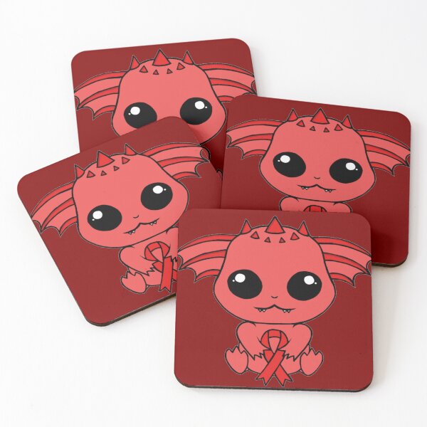 Item preview, Cute Creature Holding an Awareness Ribbon (Red) designed and sold by CaitlynConnor.