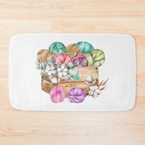 Item preview, Box Full of Yarn and Cotton Flowers  designed and sold by silviaol.
